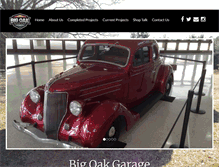 Tablet Screenshot of bigoakgarage.com